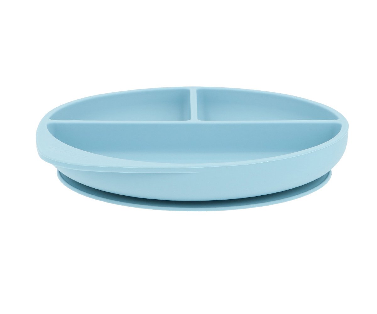 Piatto Divisorio Silicone Ventosa Sky Blue
