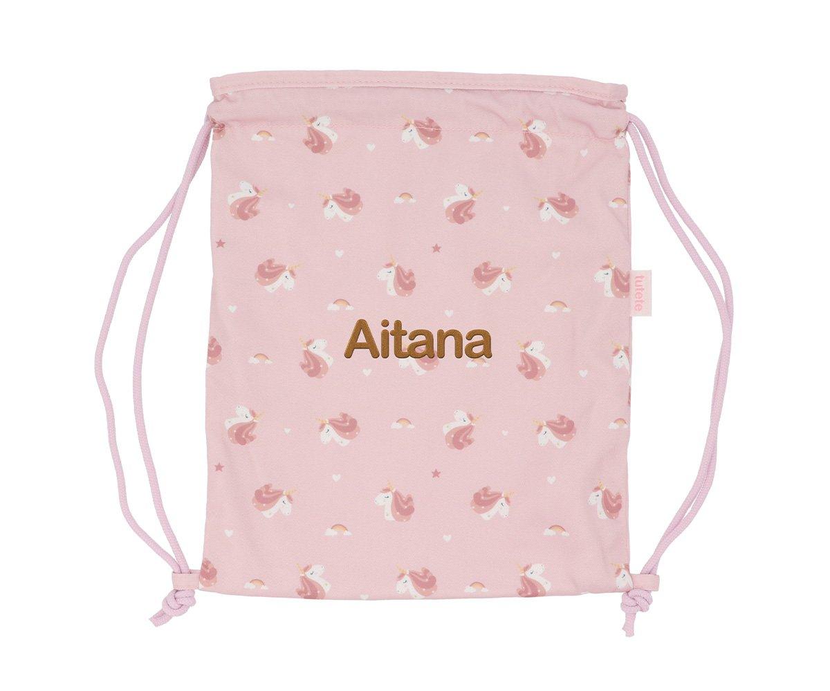 Sacca-zaino Tela Magical Unicorn Personalizzabile