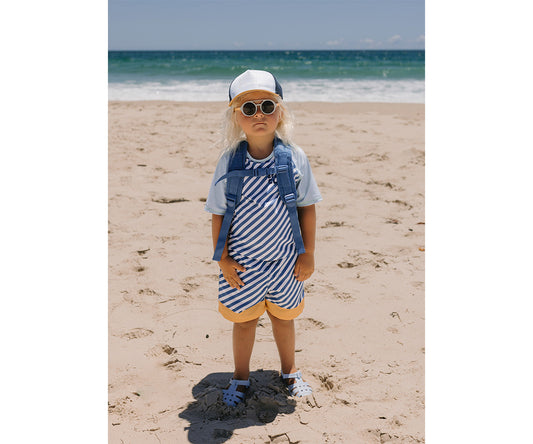 T-Shirt Nuoto Protezione Solare - Stripes Blues & Beyond