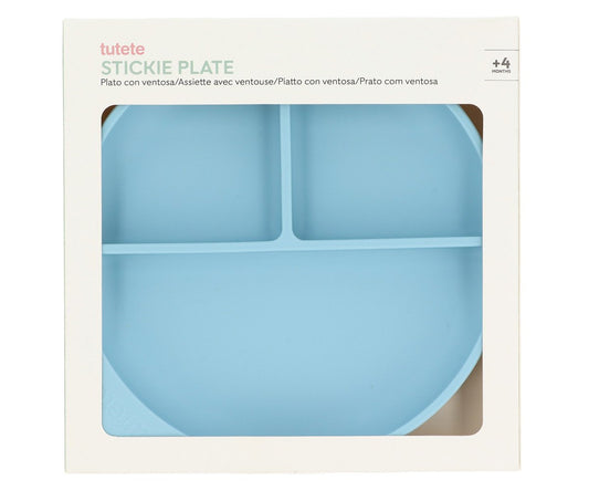 Piatto Divisorio Silicone Ventosa Sky Blue