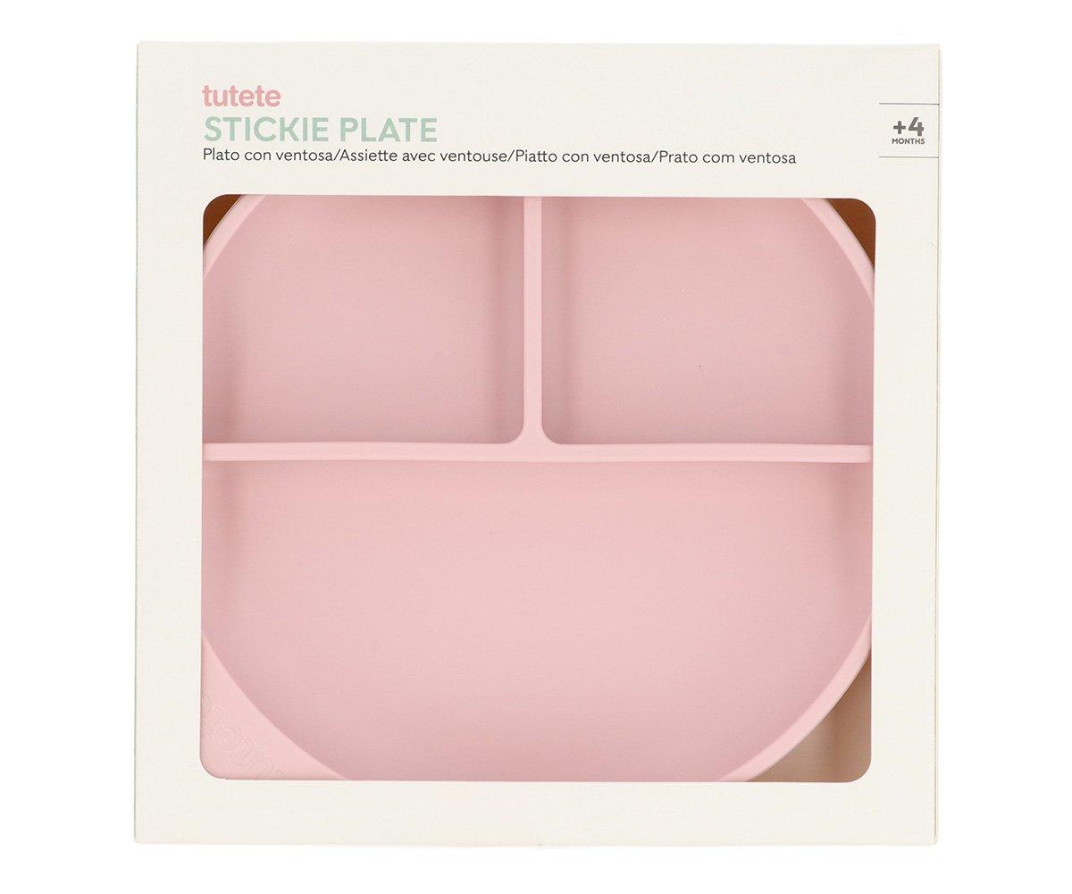 Piatto Divisorio Silicone Ventosa Light Pink