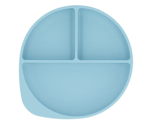 Piatto Divisorio Silicone Ventosa Sky Blue