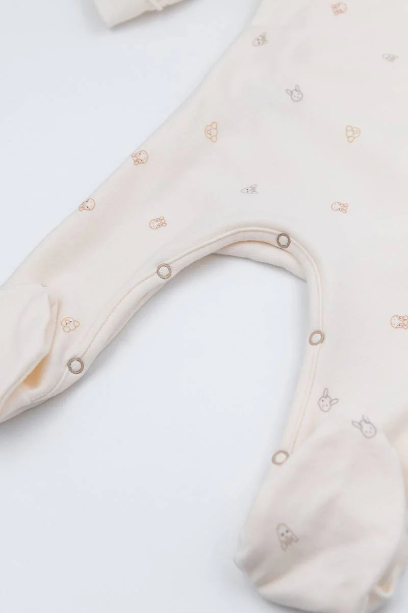 Tutina con piedi Pure - Animal Friends