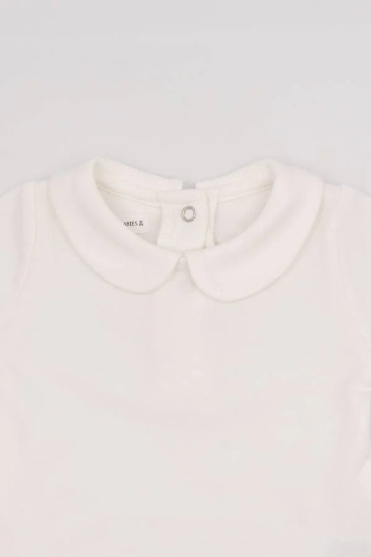Body bimba collo tondo - Off White - 18/24M