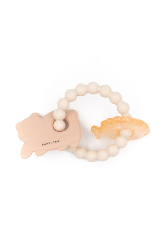 Massaggiagengive Orso e Pesce - Soft pink