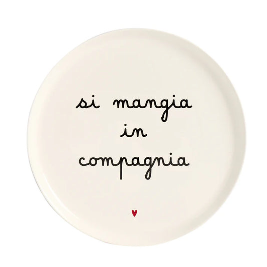 Piatto pizza Si mangia in compagnia