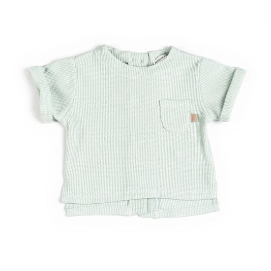 Shirt apertura dietro - Ocean Blu - 12/18 e 18/24M