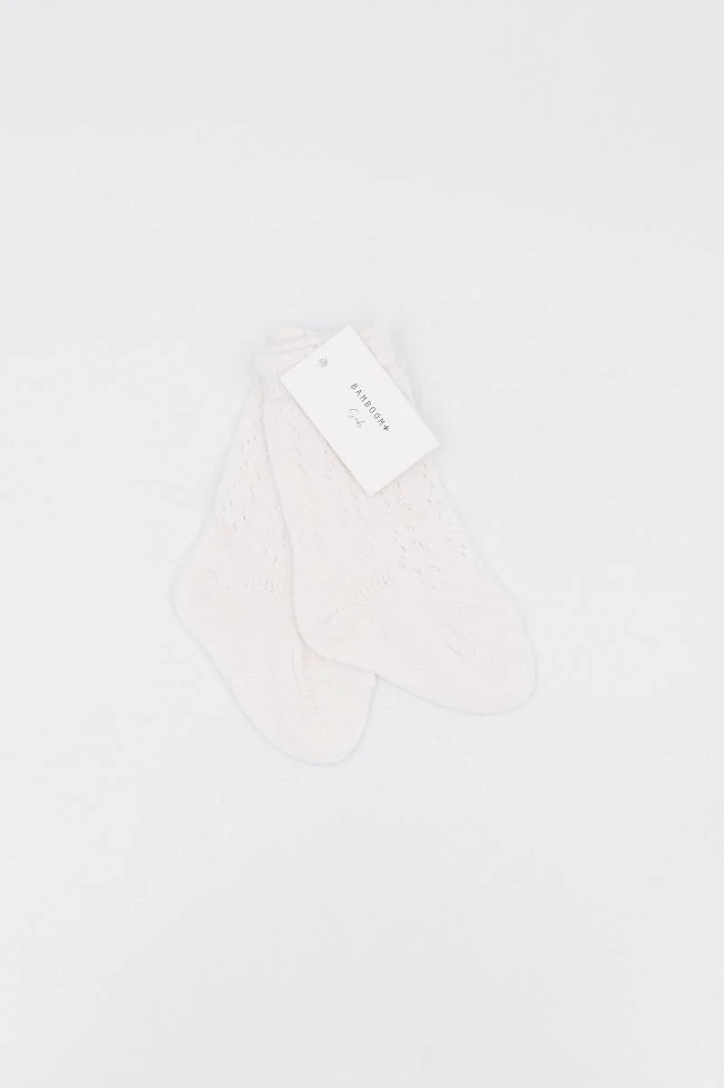 Calza Traforata Bimba - Panna - 2/4Y