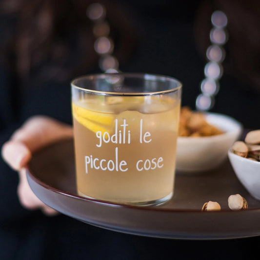 Bicchiere Goditi le piccole cose