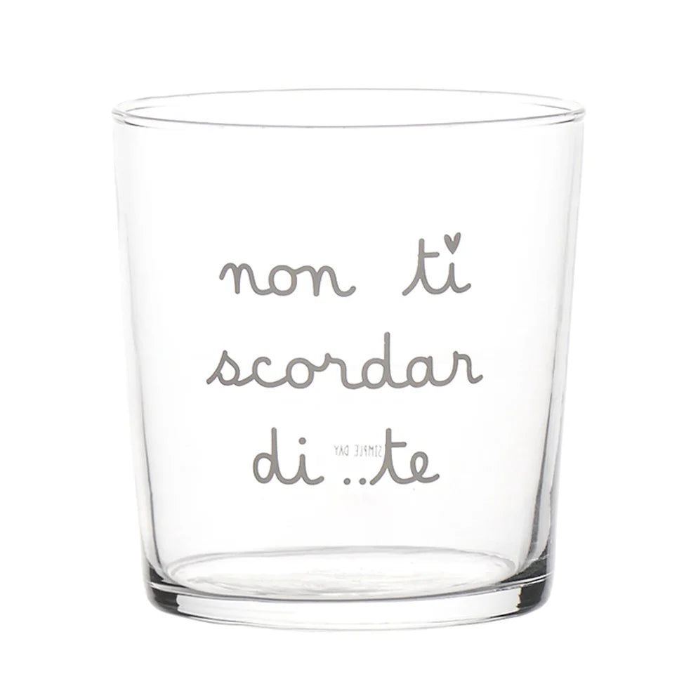 Bicchiere Non ti scordar di ..te