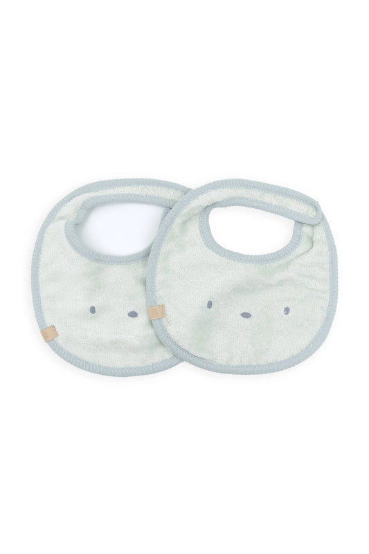 Set Bavaglini 2 pezzi - Sky Grey