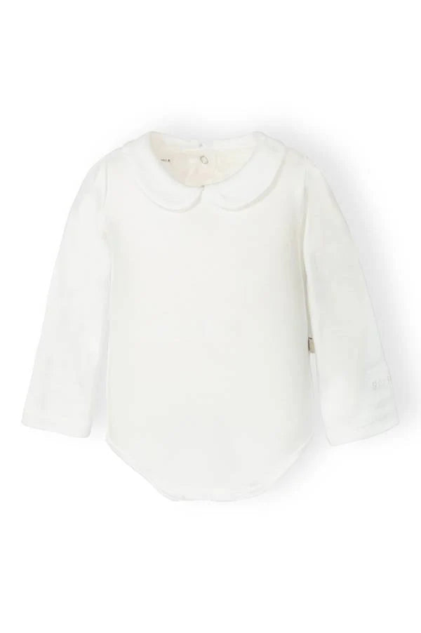 Body bimba collo tondo - Off White - 18/24M
