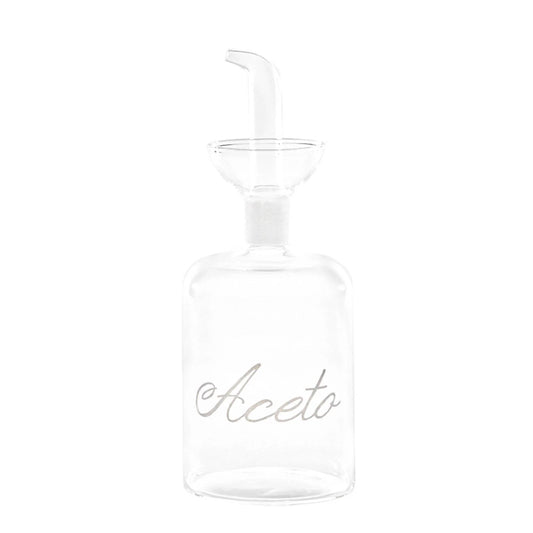 Bottiglia aceto decoro Aceto