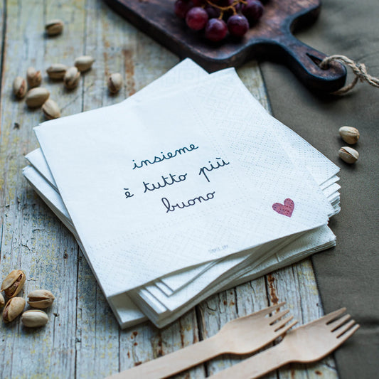 Tovaglioli in carta Insieme è tutto più buono