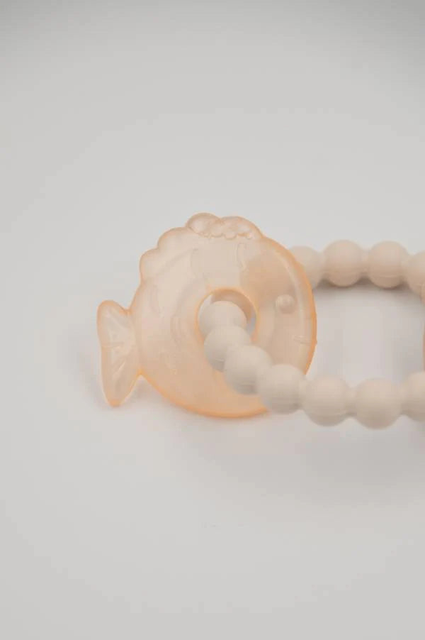 Massaggiagengive Orso e Pesce - Soft pink