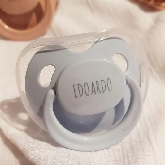 Succhietto “Retro Nordic” Foggy Blue personalizzabile