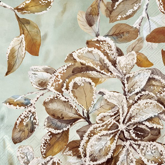 Tovaglioli in carta "Frozen Melody" Blue Grey