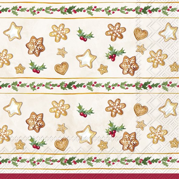 Tovaglioli in carta "Cookie Garland" cream
