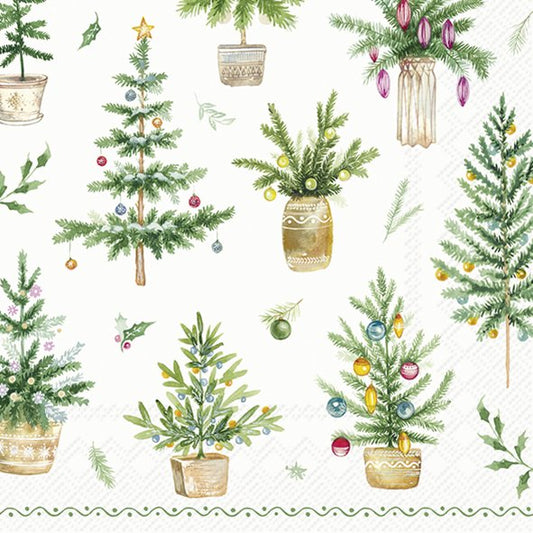 Tovaglioli in carta "Festive Holidays" Green