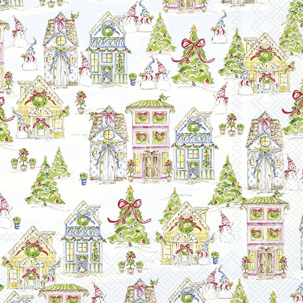 Tovaglioli in carta "Gingerbread House"