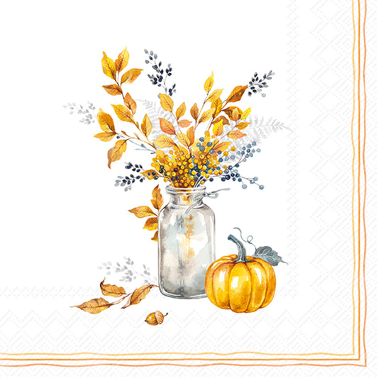 Tovaglioli in carta "Autumn glow bouquet”