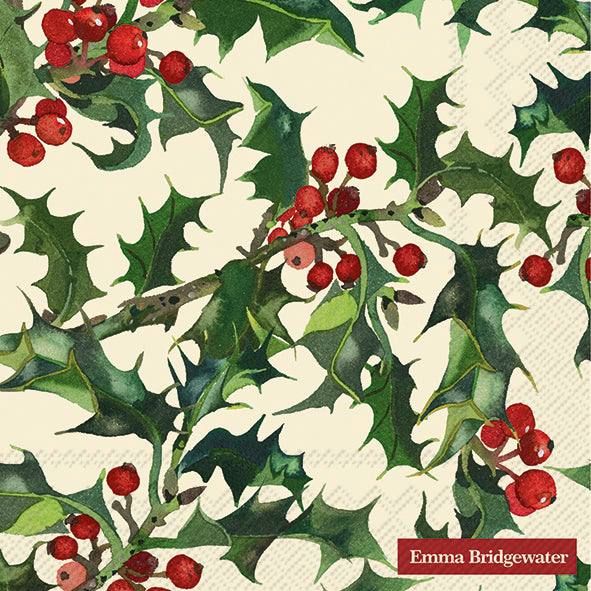 Tovaglioli in carta "Holly” cream