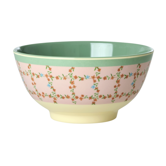 Ciotola Melamina - Rosa - "Checkered Stencil"