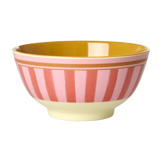 Ciotola Melamina - Rosa - Organic Stripes Print