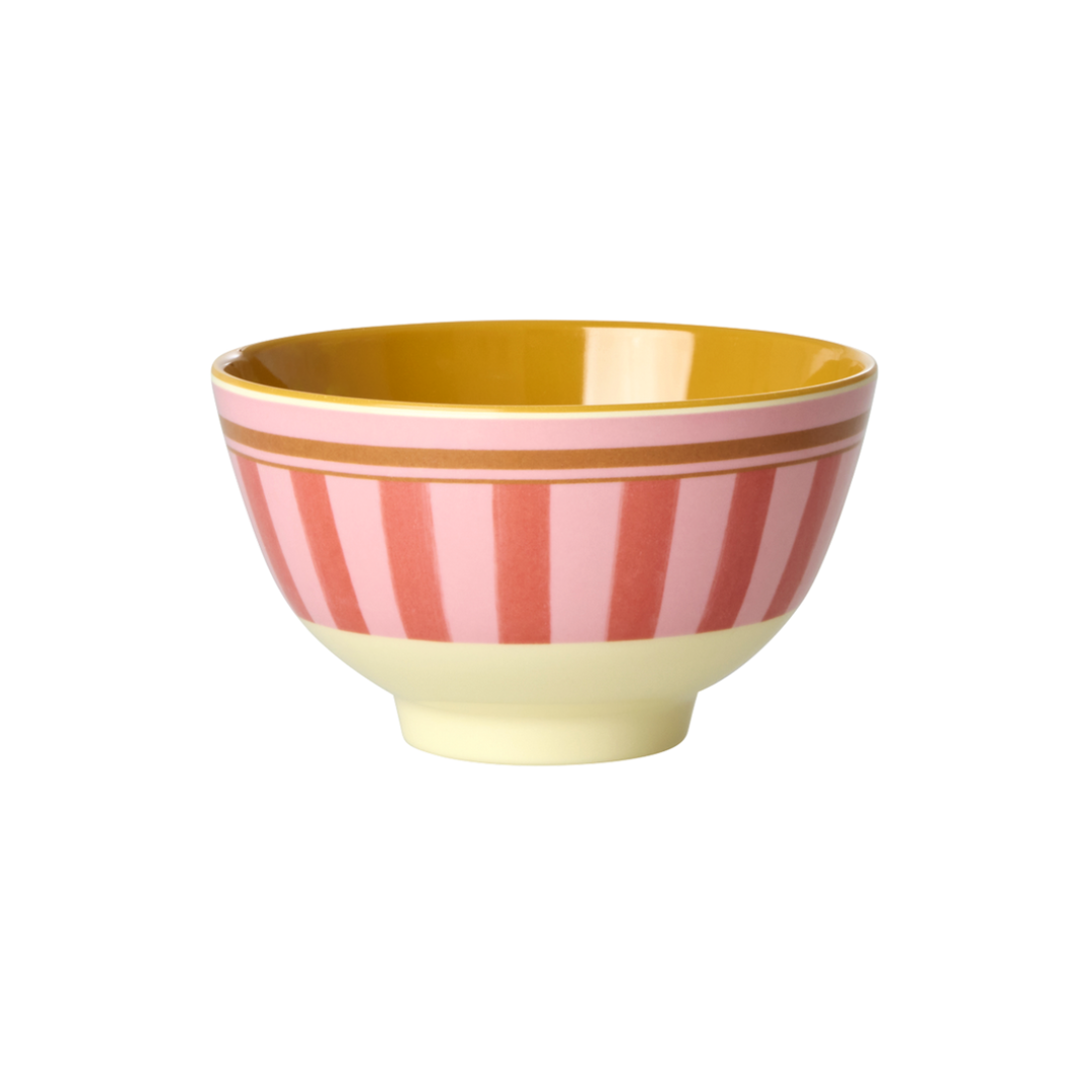 Ciotola Melamina - Rosa - Organic Stripes Print