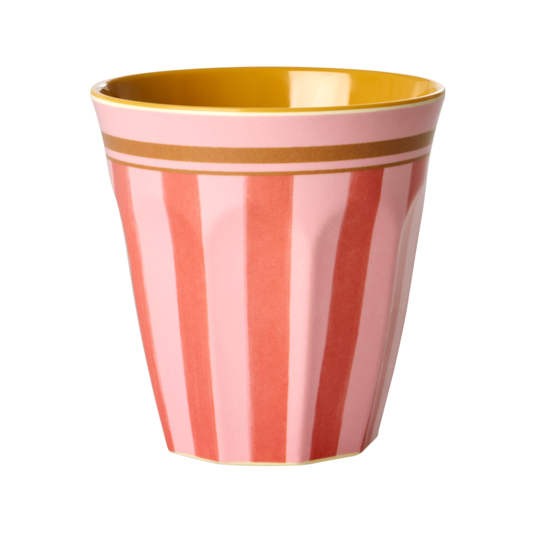 Bicchiere Melamina - Rosa - Organic Stripes Print