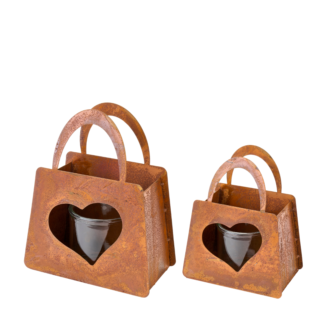 Porta candela Borsa cuore