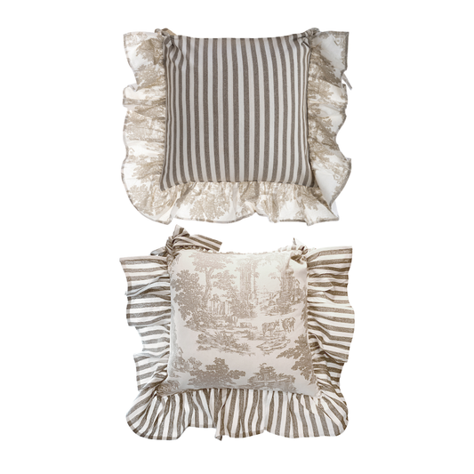 Copri cuscino sedia Toile de Jouy
