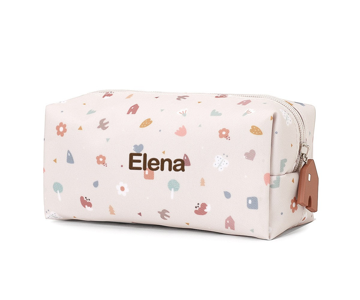 Astuccio Scuola Geometric Nature Personalizzabile
