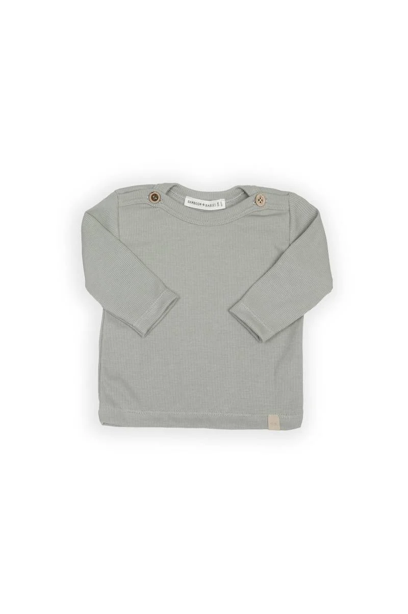 Shirt con apertura spalle - Moss Grey