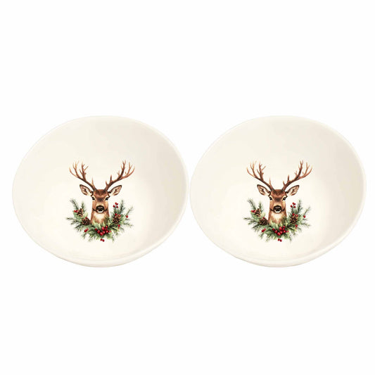 Set 2 Piatti fondi Cervo