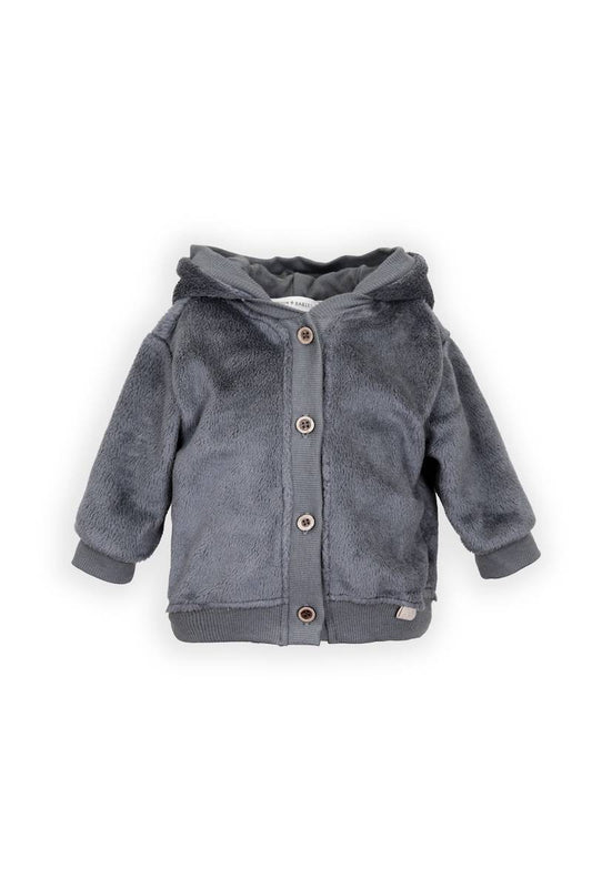 Giacca bomber Teddy con cappuccio - Midnight Blu