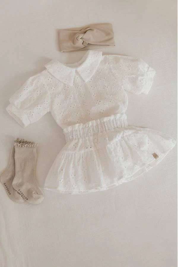 Camicia bimba - Off White - 12/18