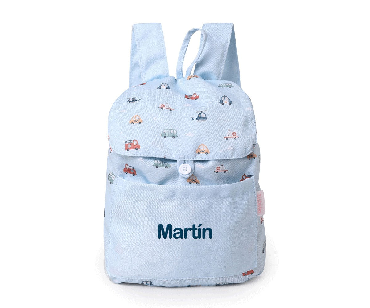 Zaino piccolo Tela City Cars Personalizzabile