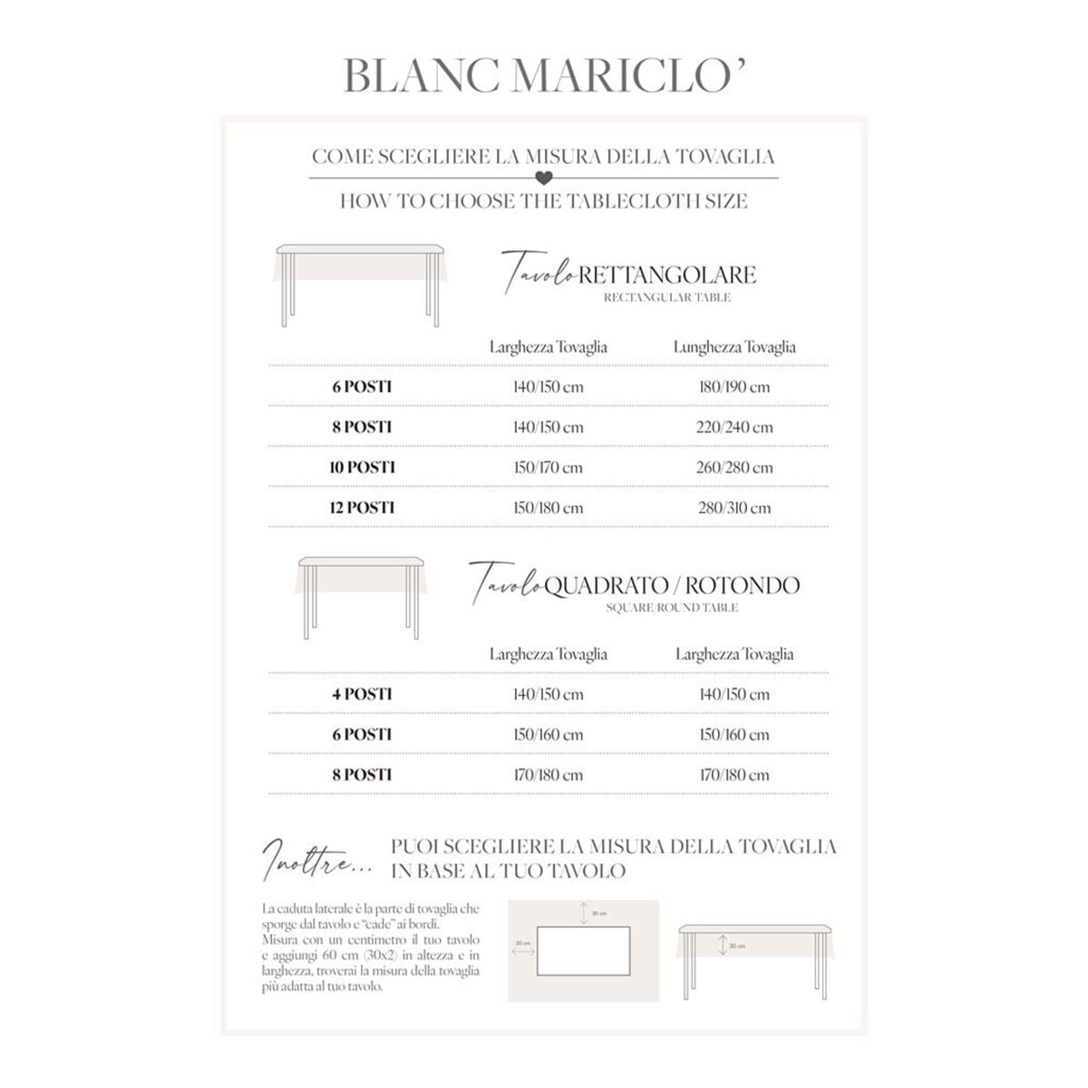 Tovaglia Infinity bianco