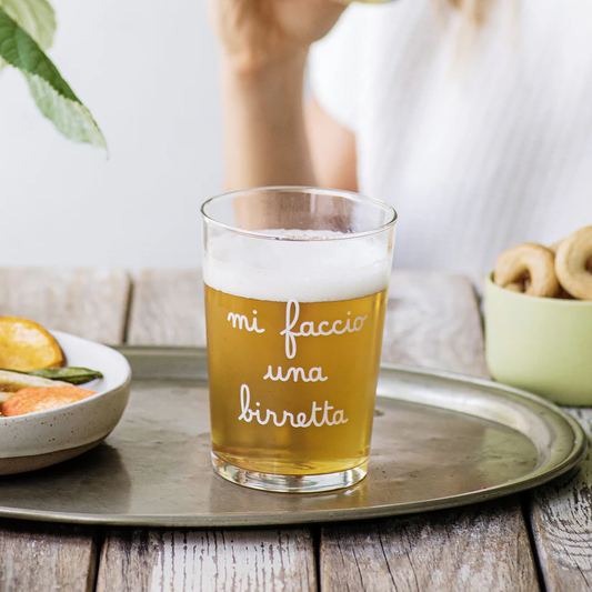 Bicchiere birra Mi faccio una birretta