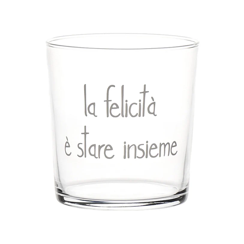 Bicchiere La felicità è stare insieme