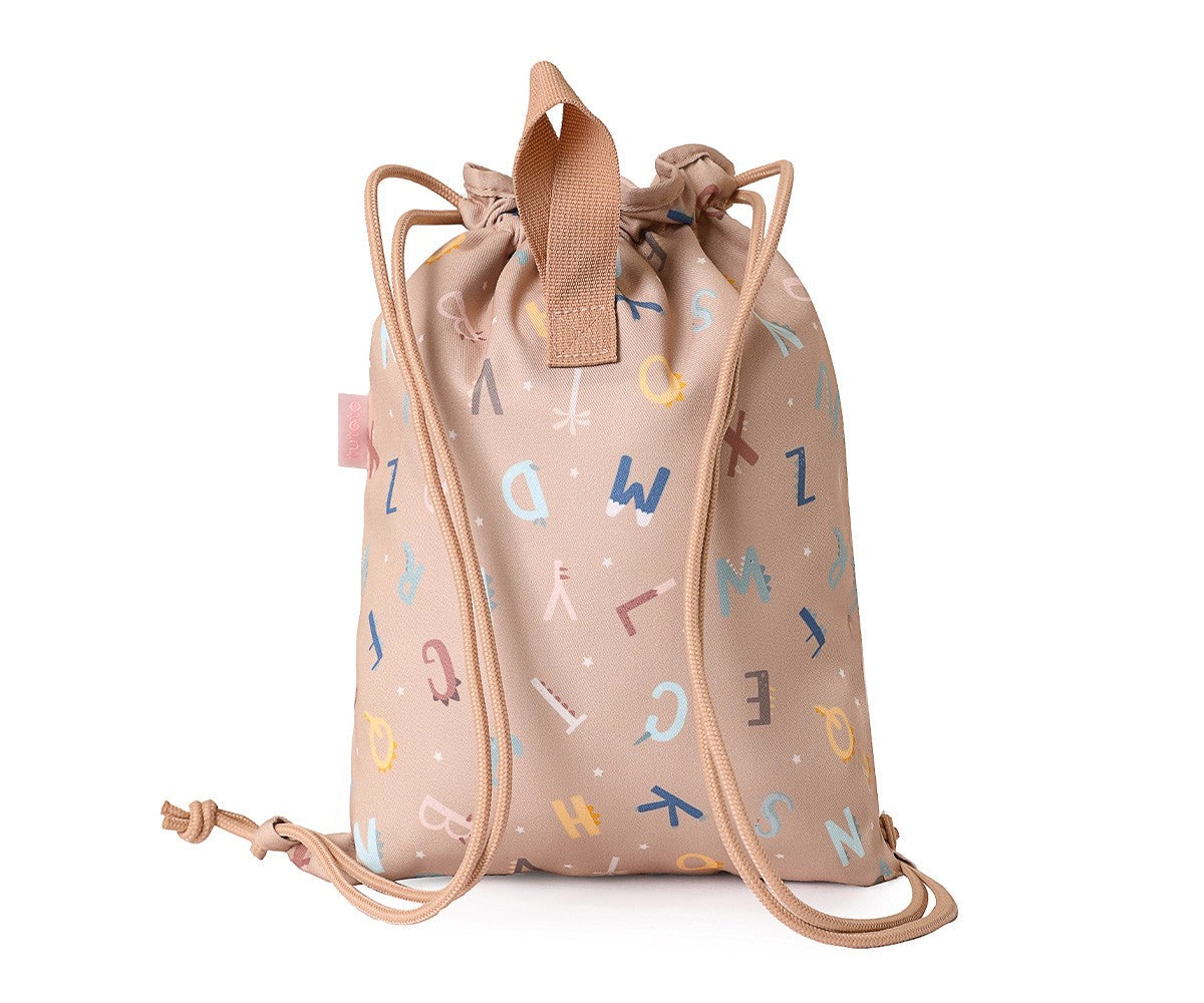 Sacca-zaino Tela Funny Letters Personalizzabile