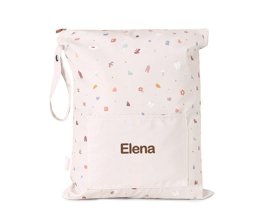 Borsa impermeabile Grande Geometric Nature Personalizzabile