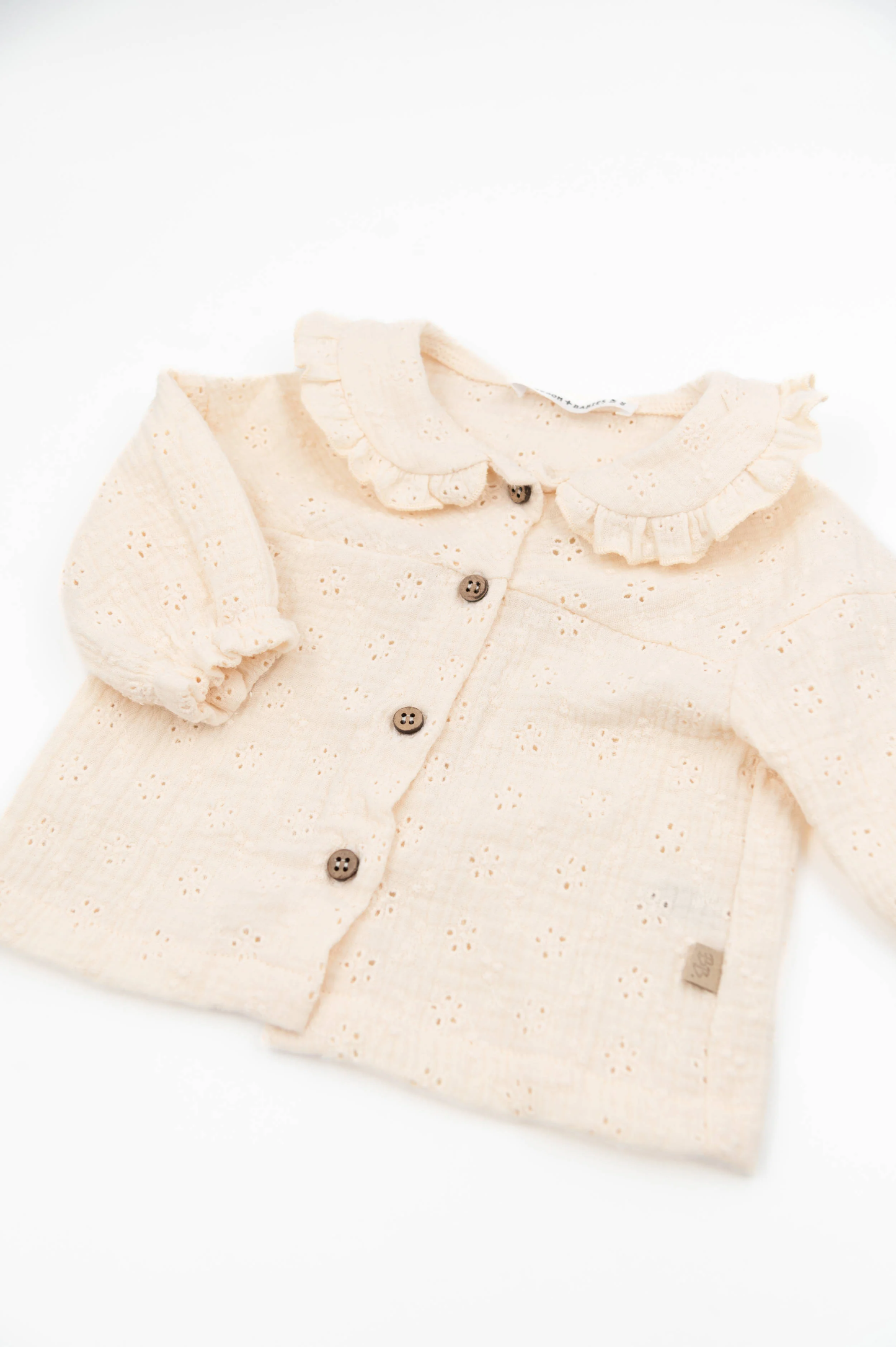 Blusa con colletto volant - Warm White