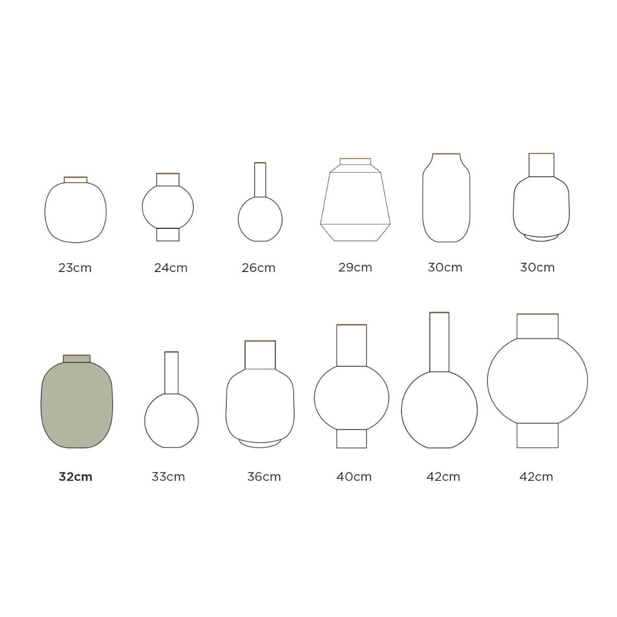 Vaso metal Mid Green