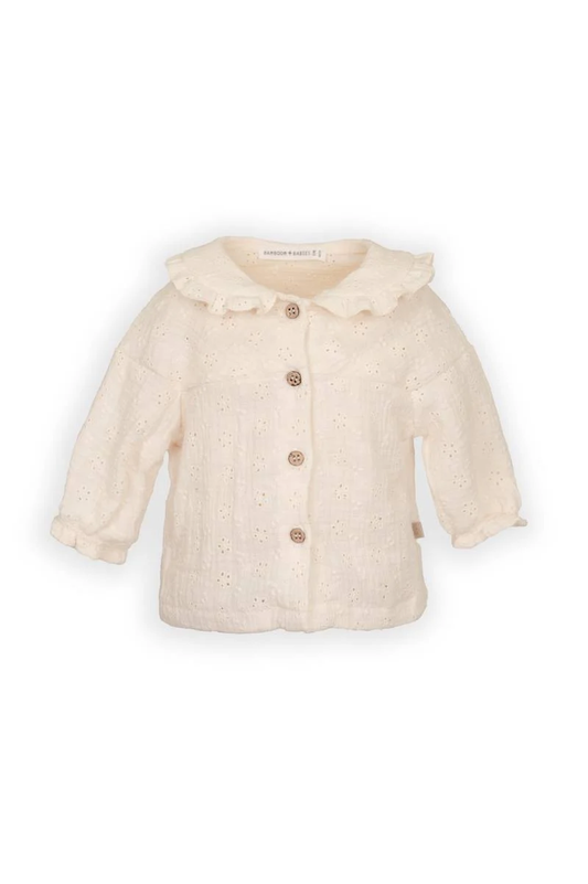 Blusa con colletto volant - Warm White