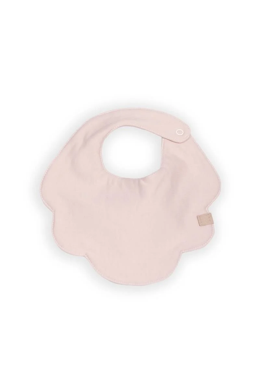 Bavaglino fiore con lato in spugna - Vintage Pink