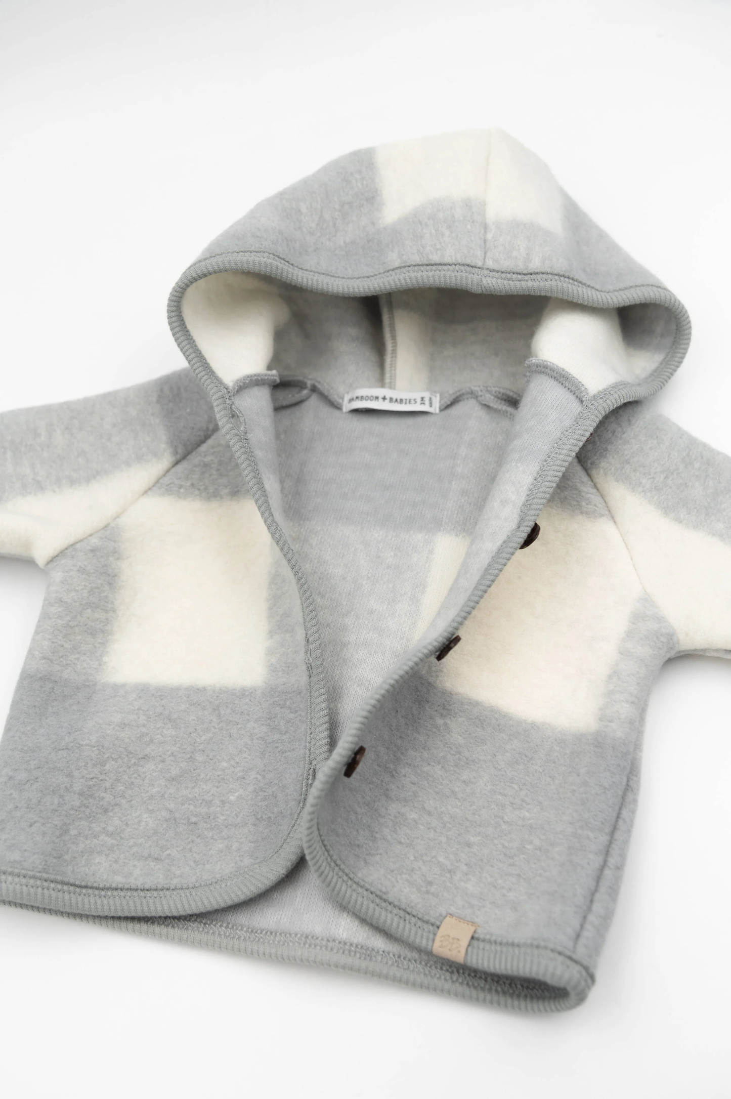 Felpa Lana cotta con cappuccio - Moss Grey