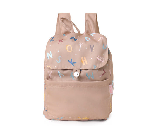 Zaino piccolo Tela Funny Letters Personalizzabile