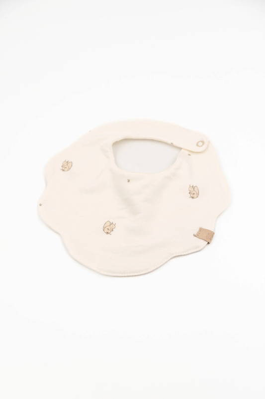 Bavaglino fiore con lato in spugna - Print Squirrel